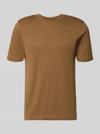 Mc Neal Regular Fit T-Shirt mit Rundhalsausschnitt in Hellbraun, Gr&ouml;&szlig;e XXXL