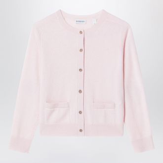 Burberry Cardigan rosa in lana e cashmere