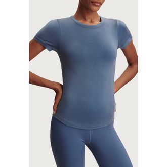 Varley Casper Seamless T-Shirt in Bijou Blue at Nordstrom, Size X-Small