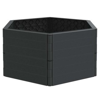 vidaXL Jardinera Pp Gris Antracita Vidaxl