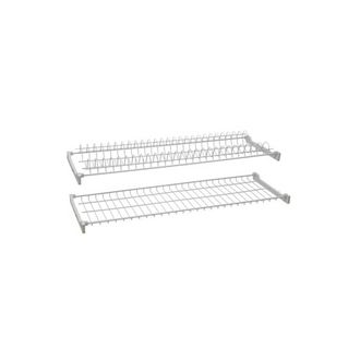 Concord 6 X Mensola Scolapiatti Acciaio Plast C/supp 56 Cm