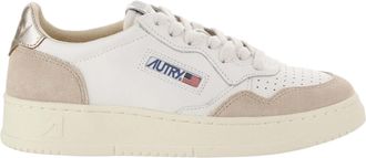 Autry Suede Insert Perforated Leather Sneakers