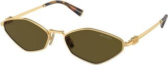 Miu Miu MU B50S Zonnebril - unisex - Accessoires - Geel - Maat: 56 MM