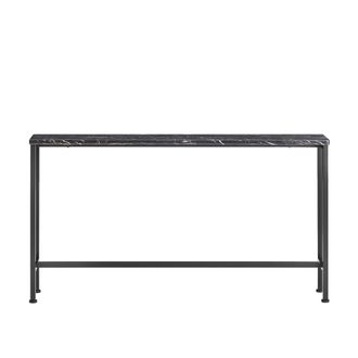 SoBuy Mesa de consola para entrada estampado de m&aacute;rmol negro