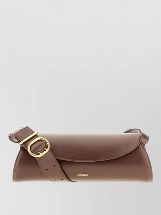 Jil Sander leather cannolo small belt bag adjustable