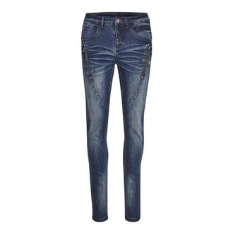 Cream Jeans de Mezclilla Azul Rico con Detalles Elegantes - Jeans - Mujer - Azul - W33