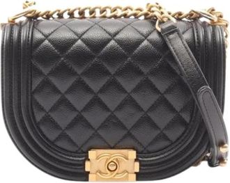 Chanel Pre-owned Vintage Mini Schoudertas - Dames - Vintage Mini Tas - Zwart - ONE Size - Leer - Vintage