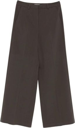 Blugirl Rf 5090 T5771 Wijde broek - Dames - Wijde Broeken - Bruin - XS - Leer - Broeken