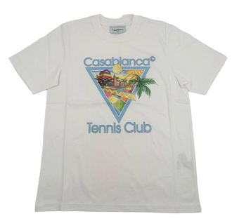 Casablanca Afro Cubism Tennis Club Printed T-Shirt - White