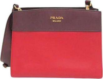 Prada Pre-owned Biblioth&egrave;que 1Bc034 Shoulder Bag - - Pre-owned - Donna - Rosso - ONE SIZE