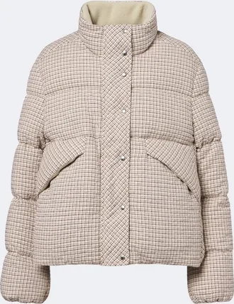 Moncler Cloante checked down jacket