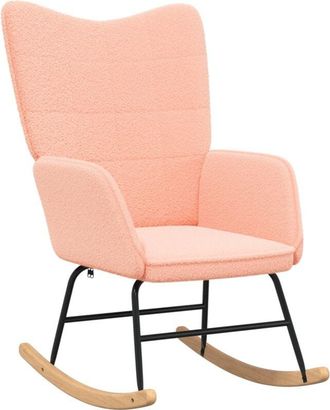 vidaXL Relaxing Chair Pink 61 x 78 x 98 cm Fabric Vidaxl