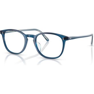 Oliver Peoples 52mm Square optical glasses in Blue at Nordstrom