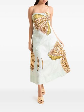 Ulla Johnson Vesela midi-jurk - Groen
