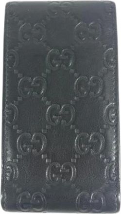 Gucci Pre-owned Accessories, female, Black, Size: ONE SIZE Pre-owned Leather Home-Office