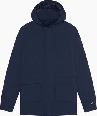 Lyle & Scott Mens Lyle & Scott Navy Blue WADDED PARKA - Size: 42/Regular