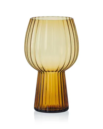 Mikasa Phoebe Optic Goblet Beer Glasses, Set Of 4