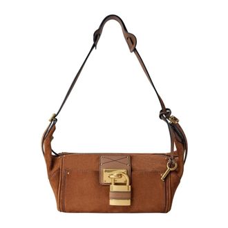 Chlo&eacute; Paddington Suede Crossbody Bag - female - Chlo&eacute; - Shoulder Bags - Brown - ONE SIZE - Bags