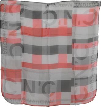 Costume National CNC Zijden Sjaal - Dames - Zijden sjaals - Grijs - ONE Size - Accessoires