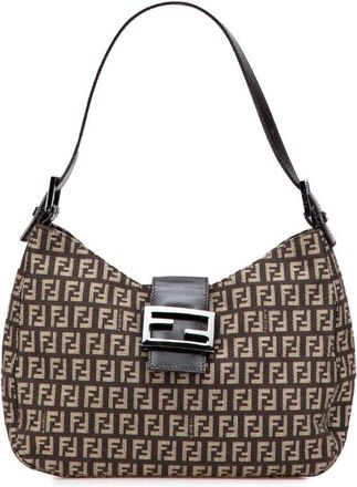 Fendi Pre-owned Fendi Zucchino Canvas Shoulder Bag Ladies TUNYM817OYE8GEC9