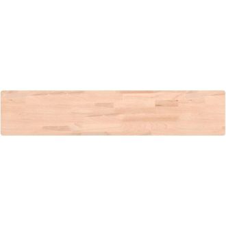 vidaXL Estante De Pared Madera Maciza De Haya 100x20x4 Cm Vidaxl