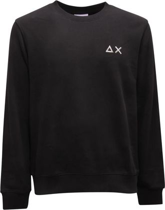 Sun 68 Basic Fleece Sweatshirt - Heren - Sweatshirts - Zwart - M - Katoen - Hoodies & sweatvesten