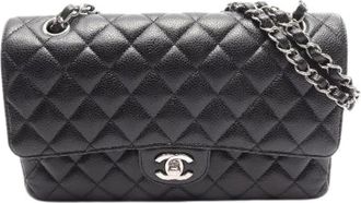 Chanel Pre-owned Matelasse Grained Calf Shoulder Bag - Dames - Vintage Schoudertas - Zwart - ONE Size - Leer - Vintage