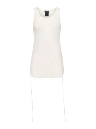 Ann Demeulemeester Mara Wrinkled Cropped Tank Top