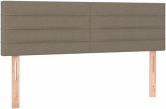 vidaXL Cabeceros 2 Unidades Tela Gris Taupe 72x5x78/88 Cm Vidaxl