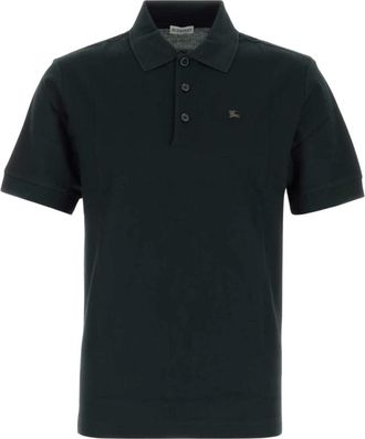 Burberry Piquet Polo Shirt - Heren - Polos - Zwart - XL - Katoen - Tops