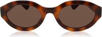 Gucci GG1579S 002 Womens Sunglasses Tortoiseshell Size 53 - Free RX Lenses - Free RX Lenses