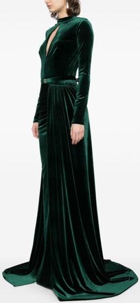 Saiid Kobeisy Velvet Long Dress