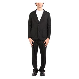 Hev&ograve; Single Breasted Suits, male, Black, Size: 2XL Cesinesuit24L725-0303