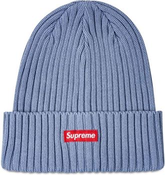 SUPREME overdyed ribbed beanie - unisex - Acrylic - One Size - Blue