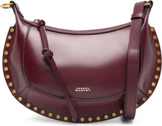 Isabel Marant Oskan Moon shoulder bag - women - Calf Leather/Polyamide/Polyurethane - One Size - Red