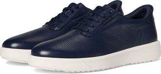 Marc Joseph New York Harbor Road (Hands Free Technology) Mens Dress Flat Shoes Navy Napa Leather : 10.5 M