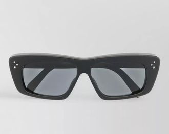 Celine sunglasses rectangular frame curved tips studs
