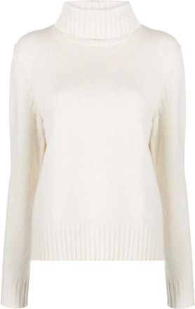 Polo Ralph Lauren Casual Beige Wollen Trui - Dames - Coltruien - Beige - M - Wol - Truien & Vesten