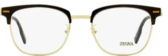 Ermenegildo Zegna EZ5250-H Browline Metal-Acetate Eyeglasses - Brown