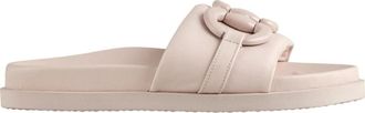 H&ouml;gl Comfortabele Leren Slippers voor Dames - Dames - Sandalen - Beige - 36 EU - Leer - Schoenen