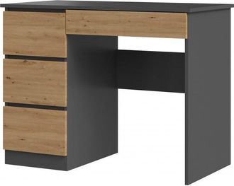 Hucoco Meso - Straight desk modern style desk/bedroom - 98x51x76 cm - 4 drawers