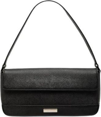 Burberry Pre-owned Shoulder Bag - Dames - Vintage Schoudertas - Zwart - ONE Size - Leer - Vintage