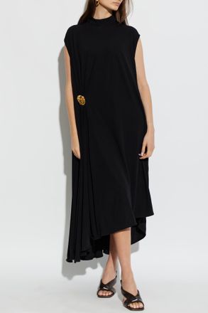 Bottega Veneta Dress With Appliqu&eacute;, Womens, Black