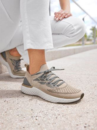 Heine Sneaker HEINE, Damen, Gr. 36, taupe, grau, Textil, Schuhe Sneaker