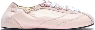 Repetto Pink Silk Tennis Sneakers
