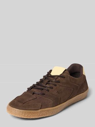 Tamaris Tamaris Sneaker aus echtem Leder mit Logo-Stitching in Dunkelbraun, Gr&ouml;&szlig;e 36
