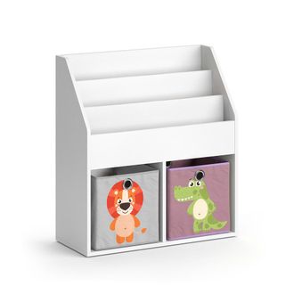 Vicco Estanter&iacute;a Infantil Luigi, Blanco, 72 X 79 Cm Con 2 Cajas Plegables Opt.3 Vicco