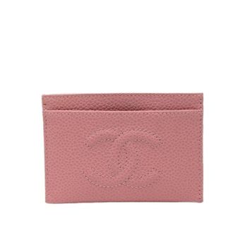 Chanel Pre-owned Wallets, female, Pink, Size: ONE SIZE Pre-owned Card Holder