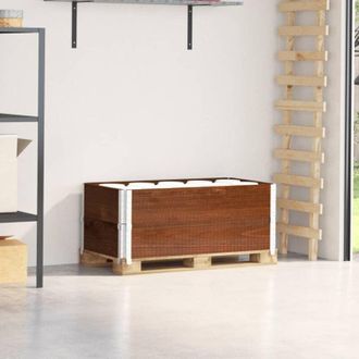 vidaXL Vidaxl - Paretali per Pallet 2pz Marroni 100x50cm Legno Massello di Pino