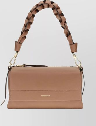 Coccinelle double braided shoulder bag with adjustable strap